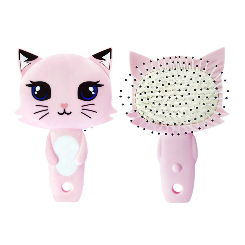 Soft Cushion Cat Animal Shaped Hairbrush Cartoon Character Cute Hair Brush