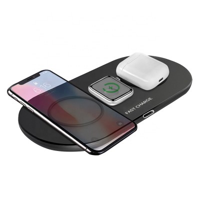 Table Type C Anti-Slip Silicone Smart 3 in 1 Wireless Charger Station