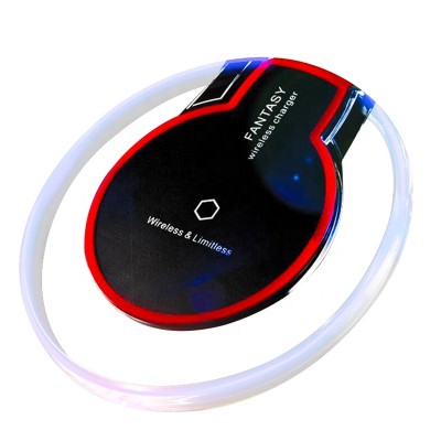 Amazon Hot Sale Qi Non-Slip Pad Led USB Wireless Mobile Phone Charger